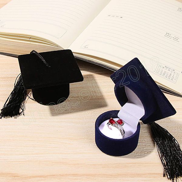 wedding engagement ring box degree ceremony jewelry storage for earring display case hat gift box graduation party boxes, Black;white
wedding engagement ring box degree ceremony jewelry storage for earring display case hat gift box graduation party boxes, Black;white