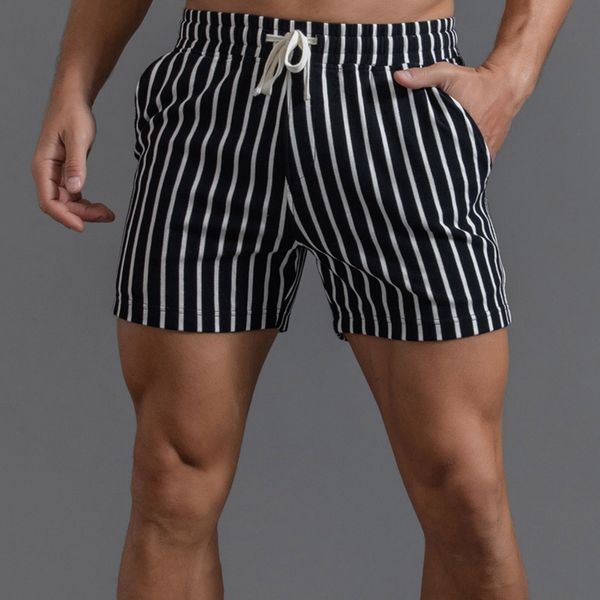 men's shorts striped mens casual sweatpants drawstring trouser slim fit fitness trunks short pants pocket fashion male clothing 230717, White;black
men's shorts striped mens casual sweatpants drawstring trouser slim fit fitness trunks short pants pocket fashion male clothing 230717, White;black