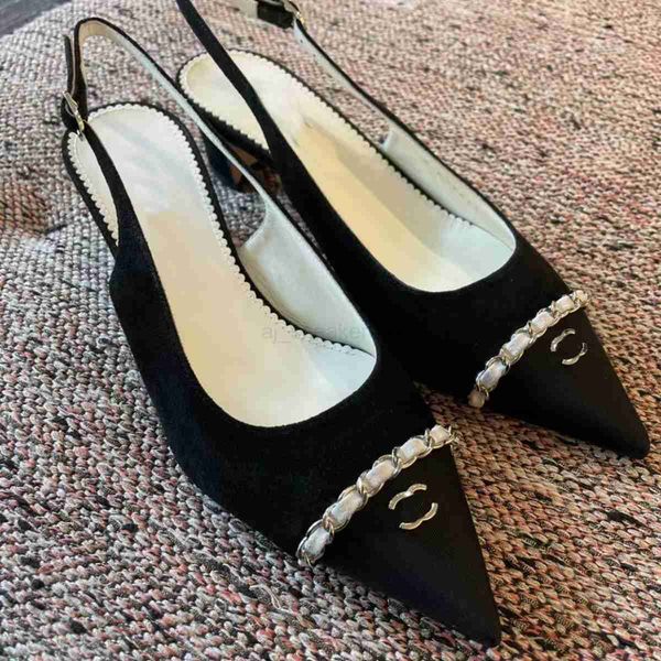 channel quality french dress high shoes 2023 fashion new rear empty trip strap chain baotou thick heel sandals lightweight and comfortable c, Black
channel quality french dress high shoes 2023 fashion new rear empty trip strap chain baotou thick heel sandals lightweight and comfortable c, Black