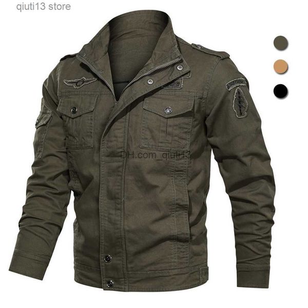 men's jackets air force military jacket men fleece army bomber jackets plus size 6xl vintage spring winter casual cargo coat jaqueta ma, Black;brown
men's jackets air force military jacket men fleece army bomber jackets plus size 6xl vintage spring winter casual cargo coat jaqueta ma, Black;brown