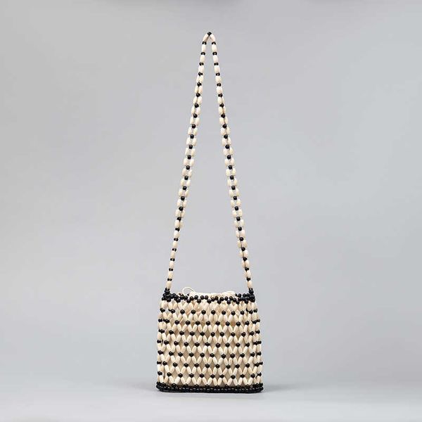 enspt contrasting woven bag for women's summer niche design, wooden bead bag, versatile commuting shoulder bag 230718
enspt contrasting woven bag for women's summer niche design, wooden bead bag, versatile commuting shoulder bag 230718