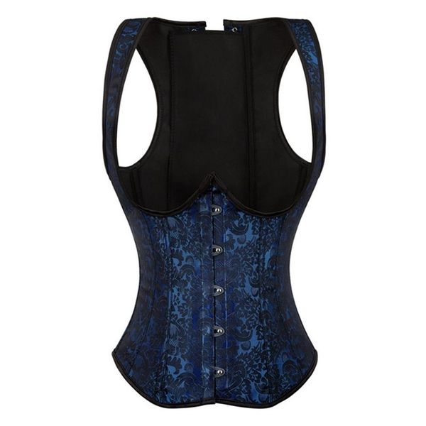 women jacquard halterneck underbust corset vest spiral steel boned body shaper waist cincher slimming corselet plus size s-6xl bla306w, Black;white
women jacquard halterneck underbust corset vest spiral steel boned body shaper waist cincher slimming corselet plus size s-6xl bla306w, Black;white