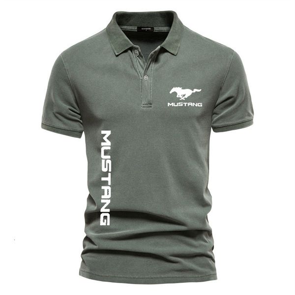 men's polos highend men's polo shirt mustang car print business solid color lapel short sleeve summer clothing 230717, White;black
men's polos highend men's polo shirt mustang car print business solid color lapel short sleeve summer clothing 230717, White;black