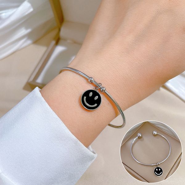 classic titanium steel bracelet designer for women luxury bracelet ins youtu wind charm bracelet minimalist cross-border fritillaria bracele, Black
classic titanium steel bracelet designer for women luxury bracelet ins youtu wind charm bracelet minimalist cross-border fritillaria bracele, Black