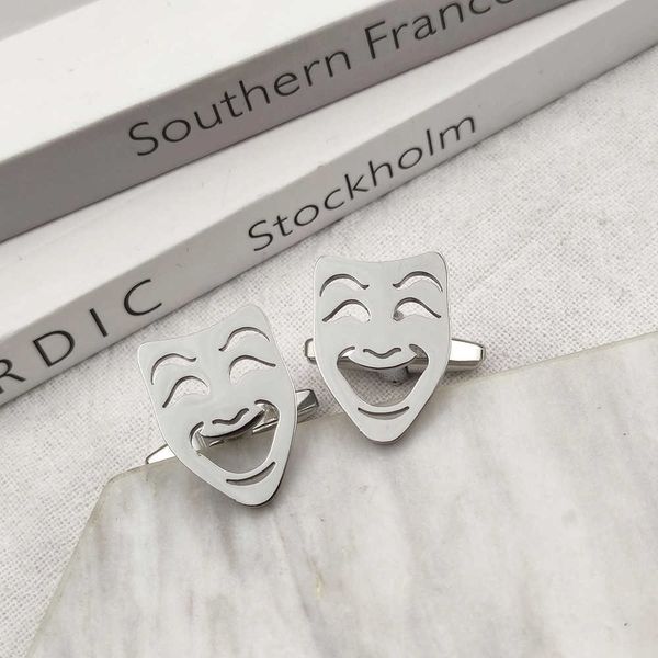 cuff links 100%stainless steel men's cufflinks personality classic grimace design high-end banquet french shirt cufflinks factory whole, Silver
cuff links 100%stainless steel men's cufflinks personality classic grimace design high-end banquet french shirt cufflinks factory whole, Silver