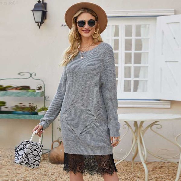 women's sweaters women's lace sweater dress autumn winter ladies long sleeves o-neck knitted loose pullover female crocheted long, White;black 
women's sweaters women's lace sweater dress autumn winter ladies long sleeves o-neck knitted loose pullover female crocheted long, White;black