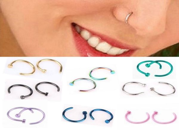 trendy nose rings body piercing jewelry fashion stainless steel open hoop ring earring studs fake noserings non piercingrings gift2329983, Silver
trendy nose rings body piercing jewelry fashion stainless steel open hoop ring earring studs fake noserings non piercingrings gift2329983, Silver