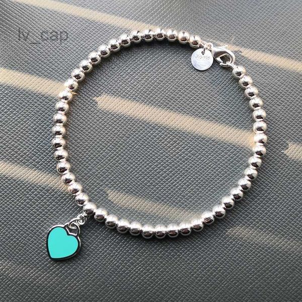 original tif fashion designer pendant bracelet strands 4mm bead chain t love tag bracelets 925 silver women's girls heart bead bracelet, Black
original tif fashion designer pendant bracelet strands 4mm bead chain t love tag bracelets 925 silver women's girls heart bead bracelet, Black