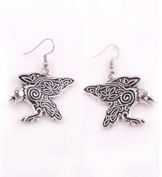 hy095 nordic viking vintage raven earrings talisman animals charm necklaces crow amulet pendant earrings with spirals accessories 3686815, Silver
hy095 nordic viking vintage raven earrings talisman animals charm necklaces crow amulet pendant earrings with spirals accessories 3686815, Silver