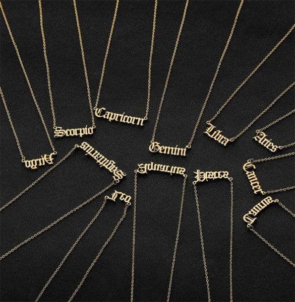 12 constellation jewelry lockets stainless steel zodiac letter necklace virgo leo taurus gemini cancer old english constellation c3518309, Silver
12 constellation jewelry lockets stainless steel zodiac letter necklace virgo leo taurus gemini cancer old english constellation c3518309, Silver