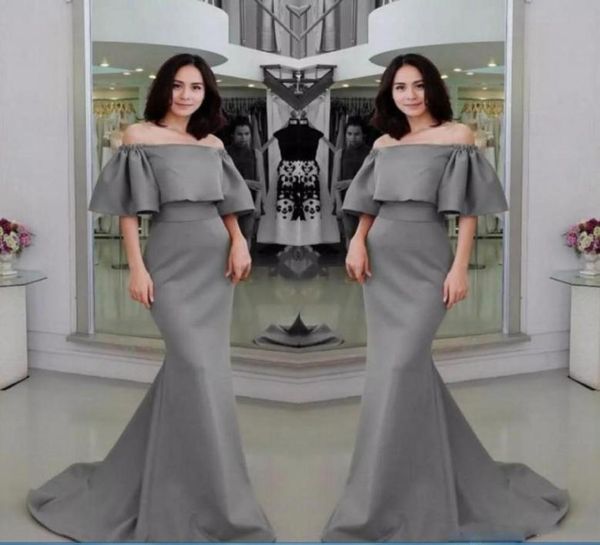 gray half sleeves evening gowns off the shoulder satin mermaid prom dresses satin sweep train formal party dress custom6878377, Black;red
gray half sleeves evening gowns off the shoulder satin mermaid prom dresses satin sweep train formal party dress custom6878377, Black;red