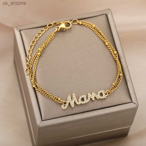 custom double layers bead chain rhinestone name bracelet femme jewelry mama hand chain gifts for mummy mom l230620, Golden;silver
custom double layers bead chain rhinestone name bracelet femme jewelry mama hand chain gifts for mummy mom l230620, Golden;silver
