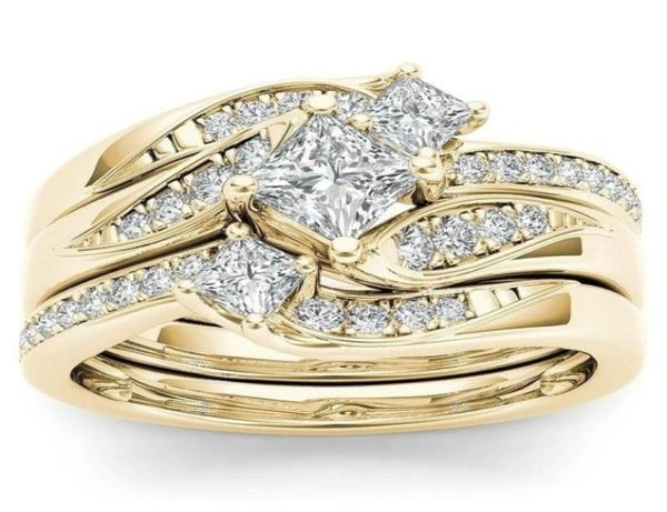 2020 new twopiece ring 925 sterling silver gold plated diamond couple set wedding ring valentine039s day gift4616727, Golden;silver
2020 new twopiece ring 925 sterling silver gold plated diamond couple set wedding ring valentine039s day gift4616727, Golden;silver