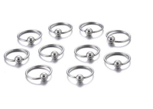 10pcsset nose ring piercing body jewelry steel hoop ring closure for lip ear nose silver plated ball body jewelry2854158, Slivery;golden
10pcsset nose ring piercing body jewelry steel hoop ring closure for lip ear nose silver plated ball body jewelry2854158, Slivery;golden