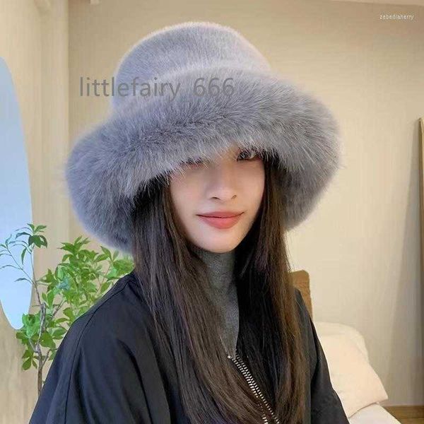 berets 2023 big fluffy faux fur bucket hat for women luxury plush fisherman's warm winter thicken cold snowy day panama cap, Blue;gray
berets 2023 big fluffy faux fur bucket hat for women luxury plush fisherman's warm winter thicken cold snowy day panama cap, Blue;gray