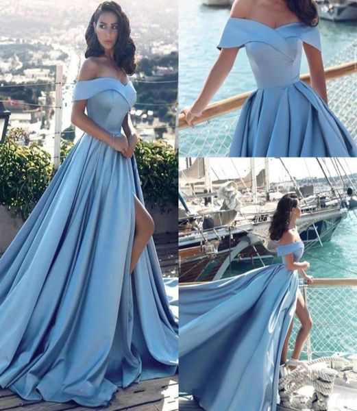 light sky blue formal prom dresses 2020 modern elegant off the shoulder front split popular evening gowns1605334, Black
light sky blue formal prom dresses 2020 modern elegant off the shoulder front split popular evening gowns1605334, Black