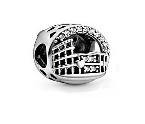 fit original european charm bracelets 2020 925 sterling silver rome colosseum openwork charms beads women diy jewelry6009408, Black
fit original european charm bracelets 2020 925 sterling silver rome colosseum openwork charms beads women diy jewelry6009408, Black