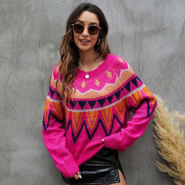 women's sweaters womens fluorescent powder sweater spring autumn raglan sleeve geometric jacquard casual loose knitted pullover jumper, White;black
women's sweaters womens fluorescent powder sweater spring autumn raglan sleeve geometric jacquard casual loose knitted pullover jumper, White;black