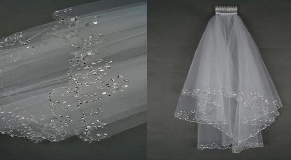 whiteivory 15 meters 2 layers delicated small beaded sequins edge wedding veil with comb womens039 bridal accessory7543617, Black
whiteivory 15 meters 2 layers delicated small beaded sequins edge wedding veil with comb womens039 bridal accessory7543617, Black