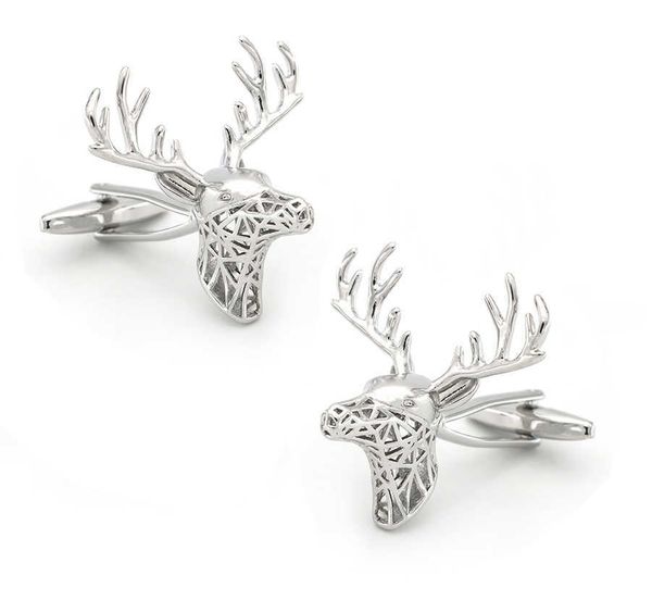cuff links igame factory supply deer cufflinks silver color art sika design quality cuff links hkd230718
cuff links igame factory supply deer cufflinks silver color art sika design quality cuff links hkd230718