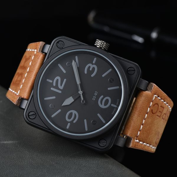 2023 men automatic mechanical wristwatches bell brown leather watch black ross rubber watches wristwatch 01, Slivery;golden
2023 men automatic mechanical wristwatches bell brown leather watch black ross rubber watches wristwatch 01, Slivery;golden
