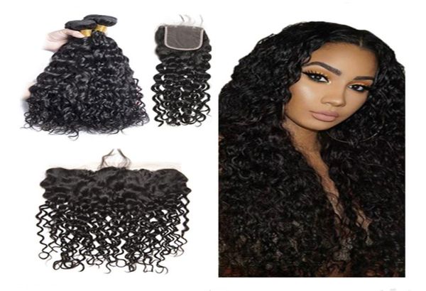 raw unprocessed human virgin hair water wave bundles 3 or 4 pcs with hand tied frontal lace closure 13x4 plus 4x45346606, Black;brown
raw unprocessed human virgin hair water wave bundles 3 or 4 pcs with hand tied frontal lace closure 13x4 plus 4x45346606, Black;brown