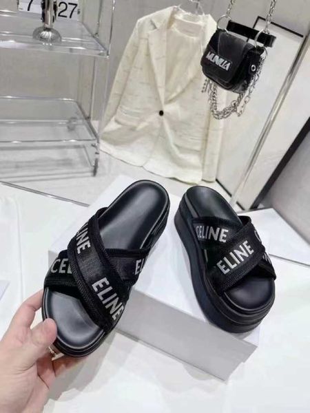 slipper designer shoes slides arc triomphe new sandals womens summer outwear high heels fashion sandals matsuke thick sole european sandals, Black
slipper designer shoes slides arc triomphe new sandals womens summer outwear high heels fashion sandals matsuke thick sole european sandals, Black