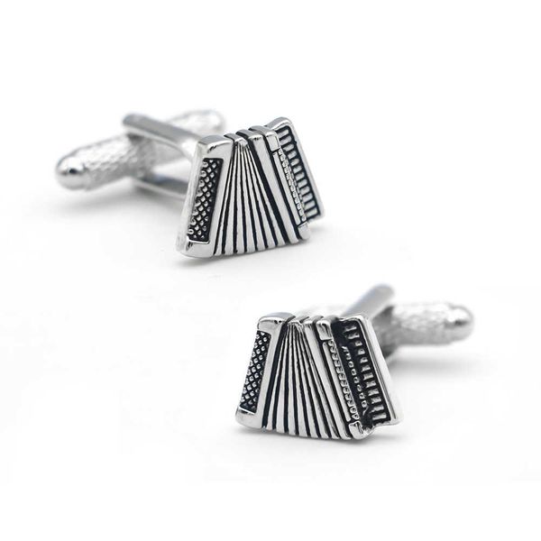 cuff links new arrival accordion cuff links black color music instruments design quality brass material men's cufflinks hkd230718, Silver
cuff links new arrival accordion cuff links black color music instruments design quality brass material men's cufflinks hkd230718, Silver