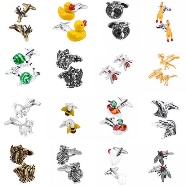 cuff links luxury animal custom cufflinks for mens shirt cuff buttons novelty fashion brand cuff links jewelry gemelos hkd230718, Silver
cuff links luxury animal custom cufflinks for mens shirt cuff buttons novelty fashion brand cuff links jewelry gemelos hkd230718, Silver