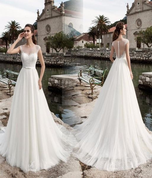 beach wedding dresses tulle scoop neck sheer button back sleeveless sweep train bridal gown robe de mariee 20199062974, White
beach wedding dresses tulle scoop neck sheer button back sleeveless sweep train bridal gown robe de mariee 20199062974, White