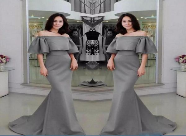 gray half sleeves evening gowns off the shoulder satin mermaid prom dresses satin sweep train formal party dress custom6938132, Black;red
gray half sleeves evening gowns off the shoulder satin mermaid prom dresses satin sweep train formal party dress custom6938132, Black;red