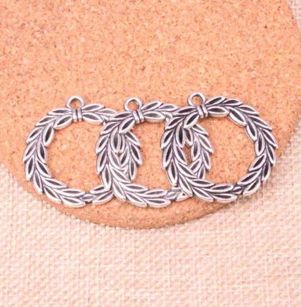 21pcs charms olive branch laurel wreath 34mm antique making pendant fitvintage tibetan silverdiy handmade jewelry6937272, Bronze;silver
21pcs charms olive branch laurel wreath 34mm antique making pendant fitvintage tibetan silverdiy handmade jewelry6937272, Bronze;silver