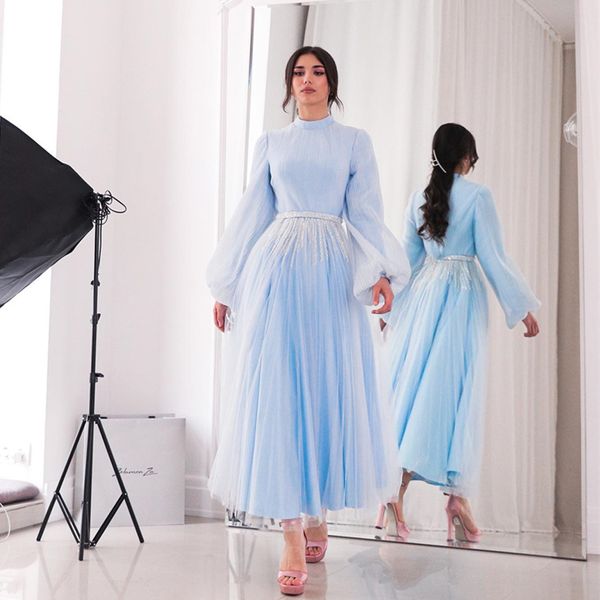 blue a-line o neckline prom dresses ankle-length puffy sleeve eveing party gown bead sequin arabic dubai robe de soiree, Black
blue a-line o neckline prom dresses ankle-length puffy sleeve eveing party gown bead sequin arabic dubai robe de soiree, Black