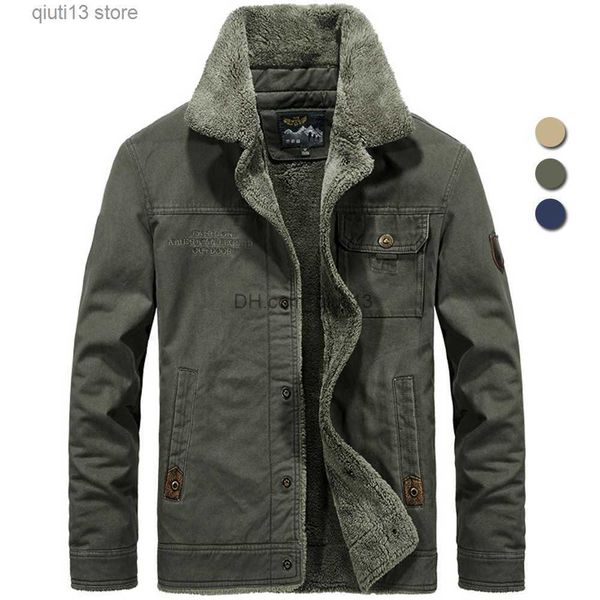 men's jackets 2023 autumn winter military jacket men tactical fur collar fleece bomber pilot jackets thick warm outdoor coats velvet ou, Black;brown
men's jackets 2023 autumn winter military jacket men tactical fur collar fleece bomber pilot jackets thick warm outdoor coats velvet ou, Black;brown