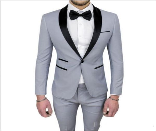 brand new grey men wedding tuxedos groom tuxedos black shawl lapel center vent men blazer 2 piece suitjacketpantst1180094, Black;gray
brand new grey men wedding tuxedos groom tuxedos black shawl lapel center vent men blazer 2 piece suitjacketpantst1180094, Black;gray