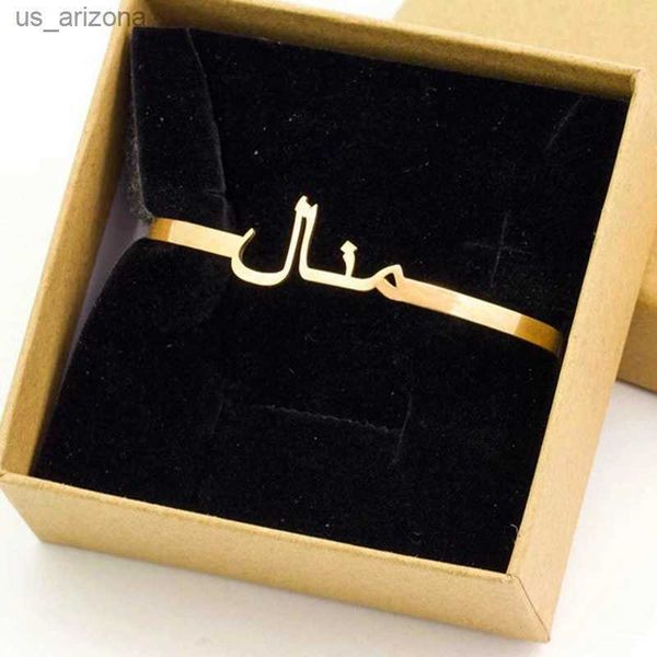 stainless steel custom arbic name bangles bracelet jewelry adjustable name bracelet personalized gift for family l230620, Golden;silver
stainless steel custom arbic name bangles bracelet jewelry adjustable name bracelet personalized gift for family l230620, Golden;silver
