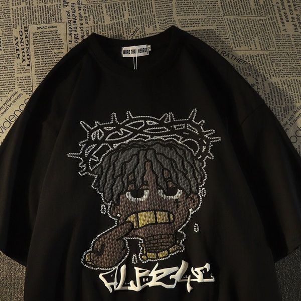 men's t-shirts hip hop fashion portrait short sleeve y2k t-shirt men harajuku summer loose versatile high street retro half sleeve clot, White;black
men's t-shirts hip hop fashion portrait short sleeve y2k t-shirt men harajuku summer loose versatile high street retro half sleeve clot, White;black