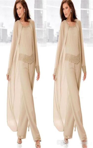 champagne three piece mother of the bride pant suits with long jackets long sleeves beaded chiffon mother plus size wedding guest 4310486, Black;red
champagne three piece mother of the bride pant suits with long jackets long sleeves beaded chiffon mother plus size wedding guest 4310486, Black;red