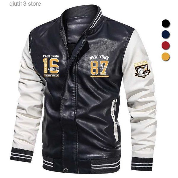 men's jackets biker leather jacket men embroidery motorcycle pu jackets stand-up baseball collar casual fleece coats winter streetwear, Black;brown
men's jackets biker leather jacket men embroidery motorcycle pu jackets stand-up baseball collar casual fleece coats winter streetwear, Black;brown