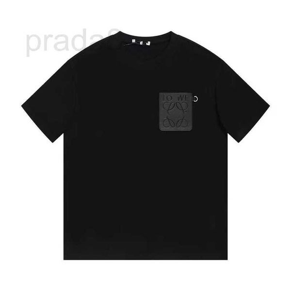 women's t-shirt designer high edition luxury fashion classic leather label fake pocket short sleeve t-shirt casual loose round neck s0z, White
women's t-shirt designer high edition luxury fashion classic leather label fake pocket short sleeve t-shirt casual loose round neck s0z, White