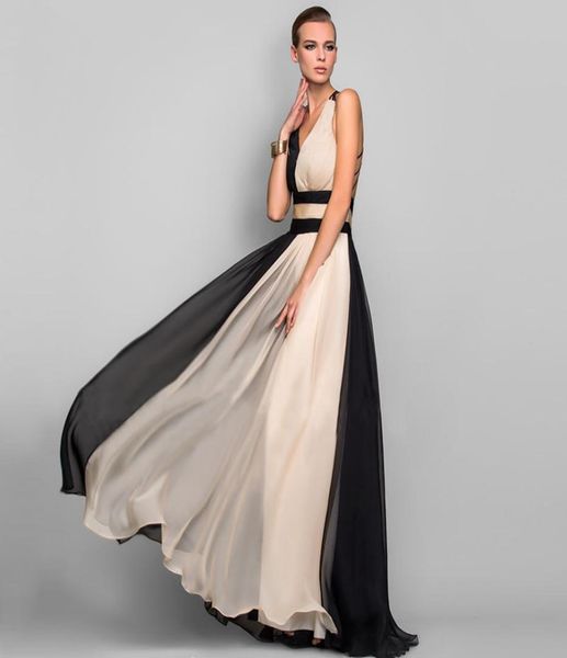 black white full length a line v neck long prom dress long party gown evening dress prom dresses party formal occasion2636938, Black;red
black white full length a line v neck long prom dress long party gown evening dress prom dresses party formal occasion2636938, Black;red