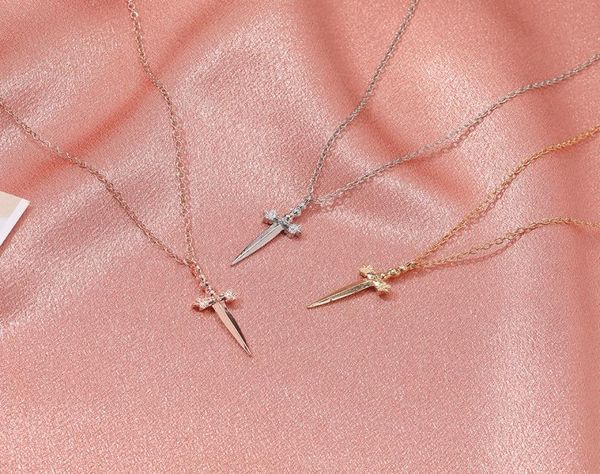 3 color cross shape sword necklace male and female personality creative hip hop ornament accessory items7247326, Silver
3 color cross shape sword necklace male and female personality creative hip hop ornament accessory items7247326, Silver