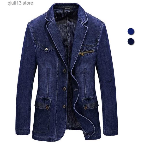 men's jackets multi pocket denim jacket men spring blazer suits jacket mens business leisure suits cowboy westerner male jeans coat siz, Black;brown
men's jackets multi pocket denim jacket men spring blazer suits jacket mens business leisure suits cowboy westerner male jeans coat siz, Black;brown