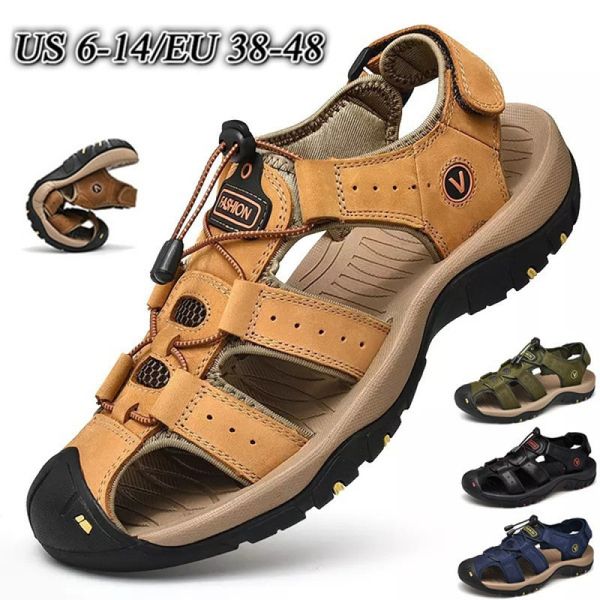 sandals fashion casual waterproof leather beach outdoor hiking wading shoes 230718, Black
sandals fashion casual waterproof leather beach outdoor hiking wading shoes 230718, Black
