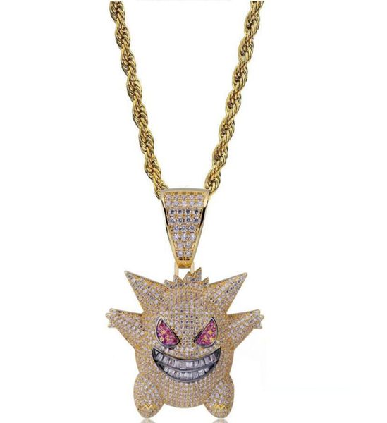 full rhinestone gengar pendant necklace creative hip hop bling bling ice out jewelry with 24 inch chain for men gift good qua1484574, Silver
full rhinestone gengar pendant necklace creative hip hop bling bling ice out jewelry with 24 inch chain for men gift good qua1484574, Silver