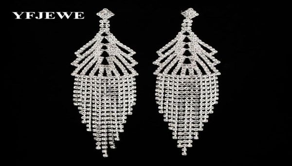 yfjewe fashion rhinestone crystal gold and sliver color long dangle earrings for women wedding jewelry accessories brincos e2897075775, Silver
yfjewe fashion rhinestone crystal gold and sliver color long dangle earrings for women wedding jewelry accessories brincos e2897075775, Silver