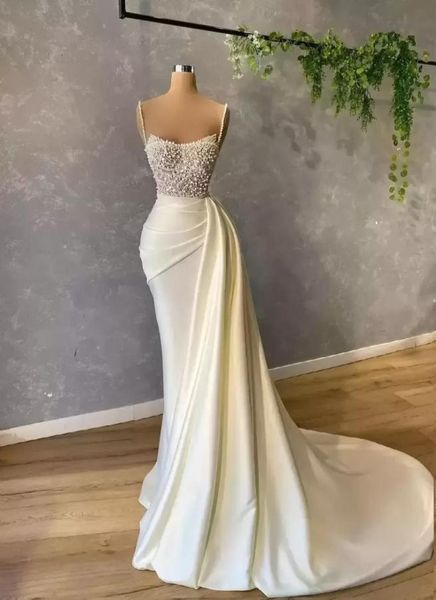 new luxury pearls spaghetti evening dress beading sequins ruched prom gowns satin sweep train mermaid party dresses6561957, Black;red
new luxury pearls spaghetti evening dress beading sequins ruched prom gowns satin sweep train mermaid party dresses6561957, Black;red