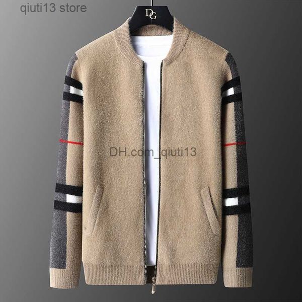 men's jackets luxury high-end brand knitted jacket men's fashion stripe casual sweater cardigan autumn and winter trend men's, Black;brown
men's jackets luxury high-end brand knitted jacket men's fashion stripe casual sweater cardigan autumn and winter trend men's, Black;brown