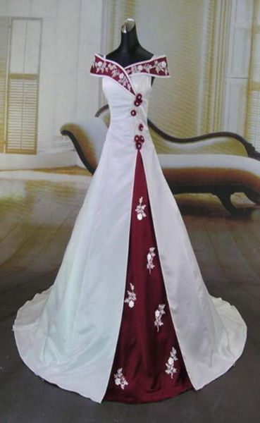 design white and red wedding dresses off shoulder flowers applique satin aline bridal gowns vestido de noiva custom w1142050140
design white and red wedding dresses off shoulder flowers applique satin aline bridal gowns vestido de noiva custom w1142050140
