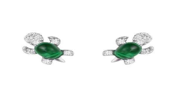 925 sterling silver chic retro turtle lovely emerald tortoise animal ear studs earrings women and girls gift7382907, Golden;silver
925 sterling silver chic retro turtle lovely emerald tortoise animal ear studs earrings women and girls gift7382907, Golden;silver